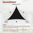 thumbnail image 6 of NAWAY Triangle Custom Sun Shade Sail 9'X12'X15' Permeable Canopy Sand for Patio Garden Yard Deck Pergola,Black, 6 of 7