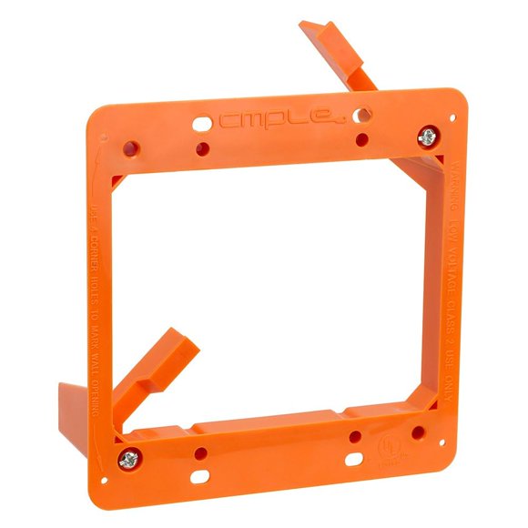 Soporte de montaje Cmple de doble caja para bajo voltaje en PVC