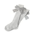 thumbnail image 1 of Diconna Chaussettes Mi-Mollet pour Bébé Filles Bas Unis Jusqu'aux Genoux, 1 of 3