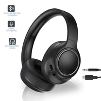 Wireless Headphones with Built-in Microphone, Over-Ear Headset Headphones,Hybrid Active Noise Cancelling Headphones, Comfort Fit Over Ear Headphones for Travel Home Office PC