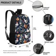 thumbnail image 5 of Uourmeti Polyester School Backpack Daypack with Floral Chicken Print - Large Capacity Bag for Student Daily Use and Short Travel, 5 of 6