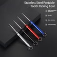 thumbnail image 2 of Bearachild Fruit Stick Pocket Selecciones reutilizables Herramienta de limpieza de para el hogar Desmontable Camping Toothpick Multi-Tool para BBQ Type1 NO1, 2 of 6