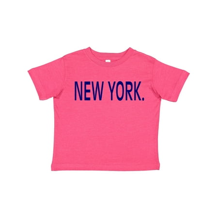 

Inktastic New York in Blue Text Gift Toddler Boy or Toddler Girl T-Shirt