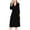 Black-06, variant on Women's Cotton Long Robe Tie Front Soft Long Sleeve Bathrobes Summer Wrap Lightweight Robes