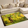 thumbnail image 2 of GZHJMY Autumn Deer Non Slip Area Rug for Living Dinning Room Bedroom Kitchen 3' x 5' Deer Nursery Rug Floor Carpet Yoga Mat, 2 of 6