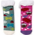 thumbnail image 1 of Children's MUK LUKS 2-Pack Cabin Sock Rain/Bubblegum M (11), 1 of 2