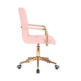 thumbnail image 2 of Silla de escritorio Euroluce Contemporary Design color rosa con brazo giratoria Altura ajustable, 2 of 4