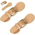 thumbnail image 3 of 2pcs PU Leather Sew on Toggle Closure Buckles Purse Tab Closure PU Leather Snap Toggle Sew on Bag Roller Buckles, 3 of 9