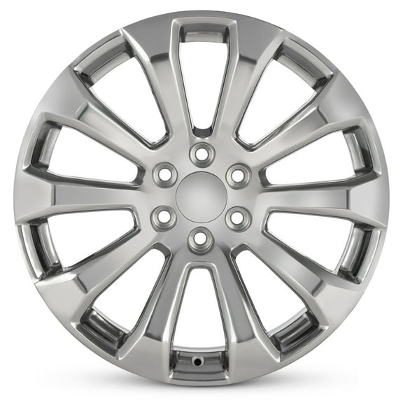 For 2022-2024 Chevrolet Tahoe 22 Inch Polished Silver Rim - OE Direct Replacement - Road Ready Car Wheel