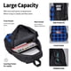 thumbnail image 4 of Balery Buffalo Plaid Blue Black Mochila Escolar 3 en 1 para Niños - Mochila Resistente con Lonchera Térmica y Estuche - Mochila Escolar para Niños y Niñas, 4 of 7