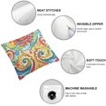 thumbnail image 6 of nygtbtfer  Outdoor/Indoor Lumbar Pillow Covers ONLY,  Fade-Resistant Patio Lumbar Cushion Cases Decorative Throw Pillowcase Shell for Couch Patio Garden Furniture Use - Flower Multi White, 6 of 7