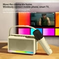 thumbnail image 4 of Qwtwty Speakers Bluetooth Wireless Portable Outdoor Karaoke Speaker Mini Wireless Microphone Home Sing Microphone Integrated Machine Bluetooth Speaker with One Microphones, 4 of 6