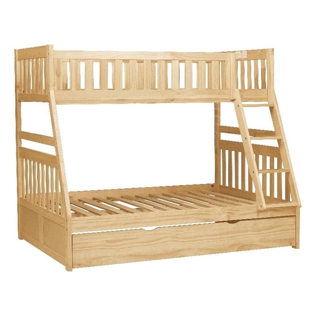 Lexicon Lit Superposé Simple/double en Bois de Pin Bartly avec Tiroir-Lit Simple en Pin Naturel