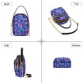 thumbnail image 3 of FORMRS Crossbody Bag for Women Quilted Travel Shoulder Cell Phone Purse with Chain Strap Handbag, Neon Pink Starfish, 3 of 7