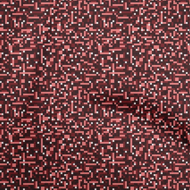 oneOone Cotton Flex Red Fabric Abstract Craft Projects Decor Fabric Printed By The Yard 40 Inch Wide