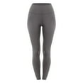 thumbnail image 4 of LLYwey Cotton Pants For Women Women's High Waist Solid Color Tight Yoga Pants Yoga Pants Hiking Pants Female Long Pant Style H2729 Gray S, 4 of 6