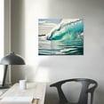 thumbnail image 3 of ONETECH Beach Canvas Wall Art Print: Shoreline Guard & Surfboard Picture Graphic Art Painting for Wall Decor ( 16" x 12" ), 3 of 4