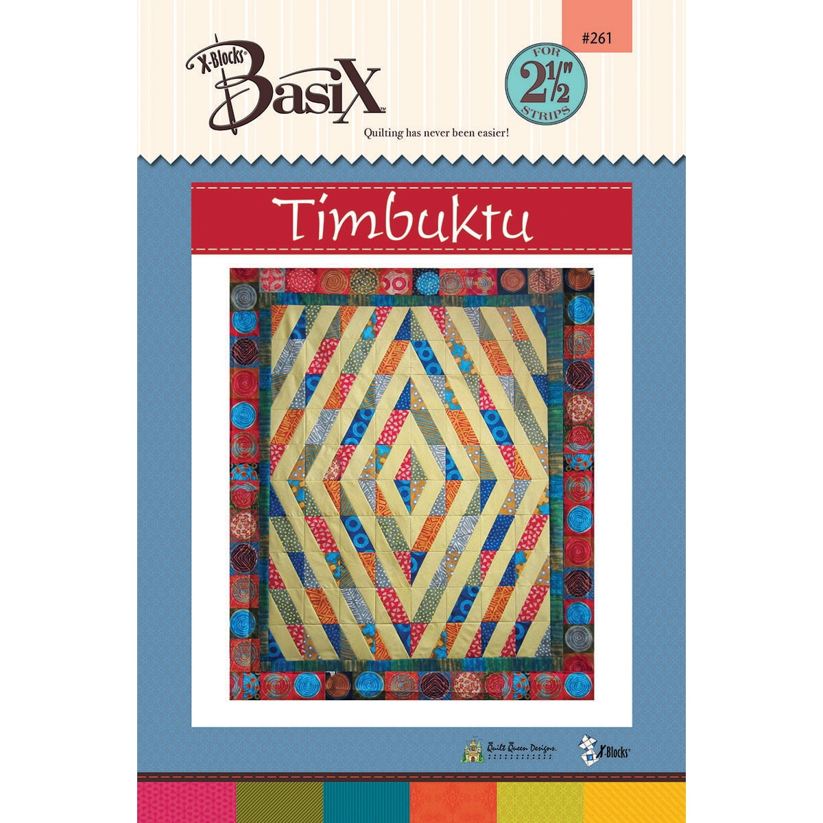 Quilt Queen Designs BasiX PatternsTimbuktu, Pk 1, XBlock