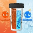 thumbnail image 5 of Balery Running White Horses Pattern Insulated Coffee Travel Mug Stainless Steel Vacuum Coffee Cup Leakproof with Screw Lid Coffee for Hot/Iced Beverage - 500ml, 5 of 8