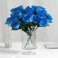 thumbnail image 3 of Efavormart 84 Artificial Buds Roses for DIY Wedding Bouquets Centerpieces Arrangements Party Home Decoration Supply - Blue, 3 of 7