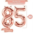 thumbnail image 3 of PARIS PRODUCTS - 85th Birthday Rose Gold Balloons & Number 85 Mylar Balloon, 85th Birthday Party Decor, 85th Birthday Decorations for Woman, 85th Birthday Decorations Woman, 3 of 4