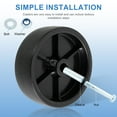 thumbnail image 6 of Trailer Jack Wheel Replacement 1200lbs Capacity Plastic Trailer Jack Wheel Practical Trailer Tongue Jack Wheel with Screw Kit for Boat Trailer Jack with Wheel, 6 of 9