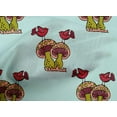 thumbnail image 4 of oneOone Cotton Poplin Fabric Bird & Mushroom Block Printed Fabric 1 Yard 42 Inch Wide, 4 of 4