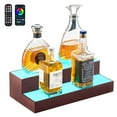 thumbnail image 1 of VEVOR LED Lighted Liquor Bottle Display, 2-Tier 16 Inch Whiskey Rack, Supports USB, Illuminated Home Bar Shelf with RF Remote & App Control, 1 of 9
