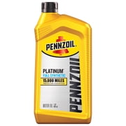(3 pack) Pennzoil Platinum Full Synthetic 5W-20 Motor Oil, 1 Quart