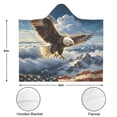 thumbnail image 3 of Vintage Bald Eagle Wearable Blanket Hoodies for Women Men Adults Eagles Lovers Plush Lightweight Starry Sky Bald Eagles Hooded Blankets for Sofa Office Decor Birthday Gifts 50X60 Inch, 3 of 5