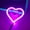 Purple, variant on Car Window Neon Heart Light with Remote Control, 3 Lighting Modes, USB Powered
