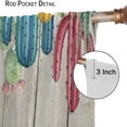 thumbnail image 6 of Colorful Cactus Blackout Curtains, Southwest Tropical Desert Succulent Plants Cactus Blossom, for Kids Boys Bedroom Living Room, 2 Panel Set,42X54 Inch, 6 of 6