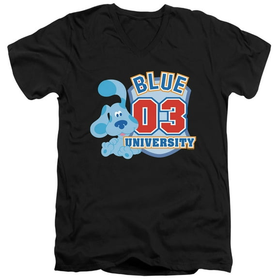 Blue's Clues (Classic) University Unisex Adult V-Neck T Shirt