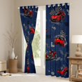thumbnail image 3 of Manfei Blue Red Racing Car Black Out Curtains for Boys, Cartoon Motorcycle Curtains Pack of 2 (42x63 Each), Modern Checkered Flag Bedroom Curtains, Curtains and Drapes Decor, 3 of 6