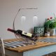thumbnail image 2 of Estante de vino de mesa, soporte para exhibición de copas de vino, estante para botellas de vino, estante para copas de vino, estante para cocina, bar, etc., 2 of 6