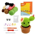 thumbnail image 1 of DIY Crochet Pot Plant Kits with Crochet Hook, Yarns, Needle, 1 of 5