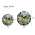 thumbnail image 6 of WOBOGO Emerald Butterfly Acrylic Wall Clock Battery Operated 11.9in Silent No Tick Bedroom Living Room Office Classroom Decoration, 6 of 10