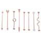 thumbnail image 1 of 8 piezas de pendientes industriales de acero inoxidable, flechas, tornillo, barra, pendiente de moda, joyería para mujer y hombre, 1 of 3