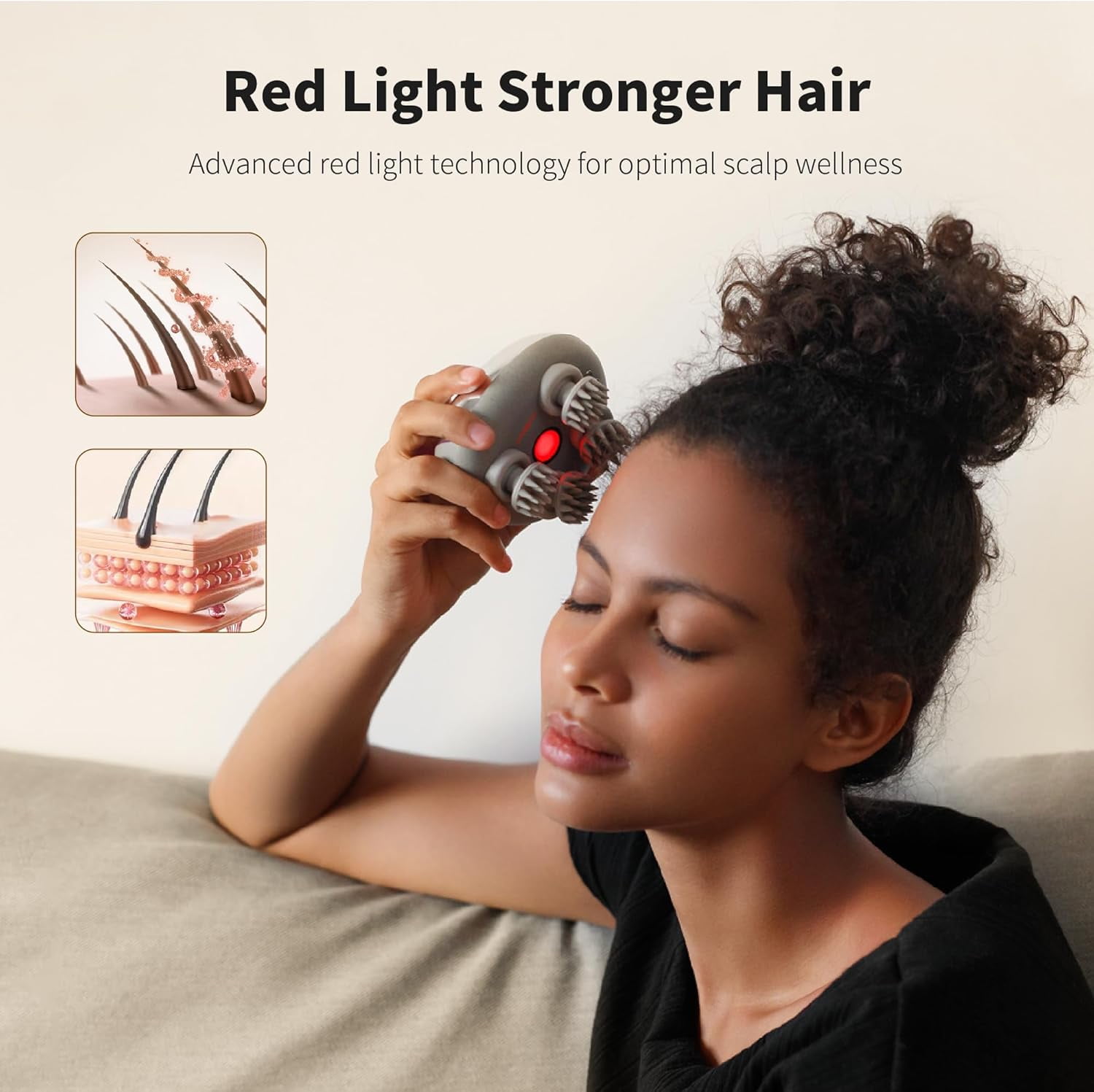 Breo Scalp Mini Pro Scalp Massager IPX7 Kneading Bamboo Base