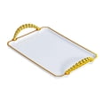 thumbnail image 1 of Bandeja para servir Bandeja de almacenamiento con asas Bandeja rectangular para mesa de centro Bandeja para servir Sofá Bandeja para baño Restaurante Mango de bolas de 31 cm., 1 of 8