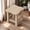 Beige, variant on Solid Wood Stool Small Ottoman for Living Room Coffee Table - Compact Wooden Stool 11.8x11.8x9.8 Inch - Sturdy Seat Stool for Home Entryway Bedroom - Wood Stool for Sitting or Foot Rest