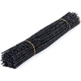 thumbnail image 5 of Pipe Cleaners White 100pcs Pipe Cleaners Bulk Chenille Stems Craft Supplies Fuzzy Glitter Pipe Cleaners for DIY Art Creative Crafts Decorations 30cm Black, 5 of 5