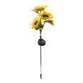 thumbnail image 2 of Outdor Solar Three Head Sunflower Garden Lamp With Glowing For Outdoor, 2 of 6
