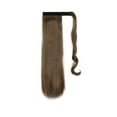 thumbnail image 3 of 20" Long Straight Clip On Pony Tail Hair Pieces Ombre Dip Dyed Wrap Around Ponytail Hair Extensions Hairpieces(80G Natural black to honey blonde), 3 of 8