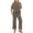 Khaki, variant on Womens 2 Piece Outfits Casual Short Sleeve Lounge Set Summer Tracksuits Matching Sets Beach Fashion Travel Outfits