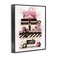 thumbnail image 2 of Stupell Industries Modern Holiday Glam Fashion Gift Stack Black Framed Giclee Art, 11 x 14, by Ziwei Li, 2 of 7