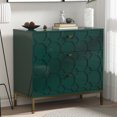 thumbnail image 4 of Boyel Living Modern Green Nightstand with 3 Drawers, End Table Nightstands Wood Bedside Table for Bedroom Living Room, 4 of 9