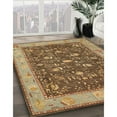 thumbnail image 3 of Ahgly Company Machine Washable Indoor Rectangle Traditional Saddle Brown Area Rugs, 8' x 12', 3 of 7