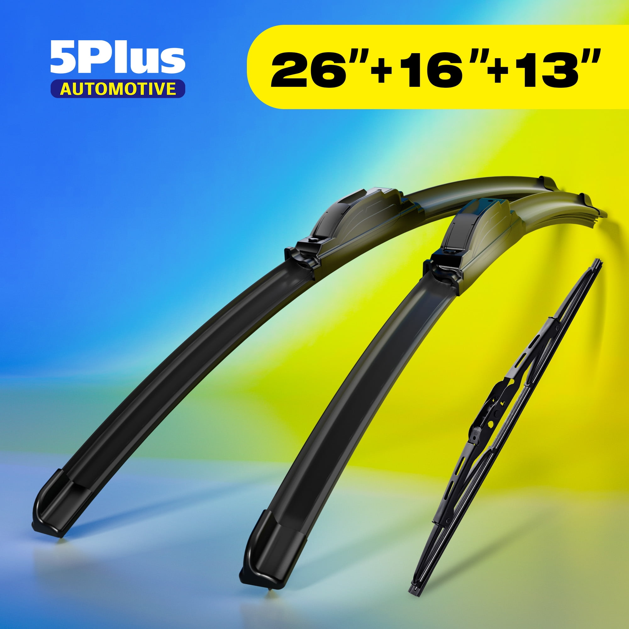 5 PLUS Silicone + Water Repellent Windshield Wiper Blades Compatible with Honda CRV 2016-2012 Windshield Wipers,All-Seasons Wiper blades-OEM Quality