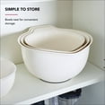 thumbnail image 6 of KitchenAid 3-Piece Nesting Plastic Mixing Bowls Set, Porcelain, 6 of 11